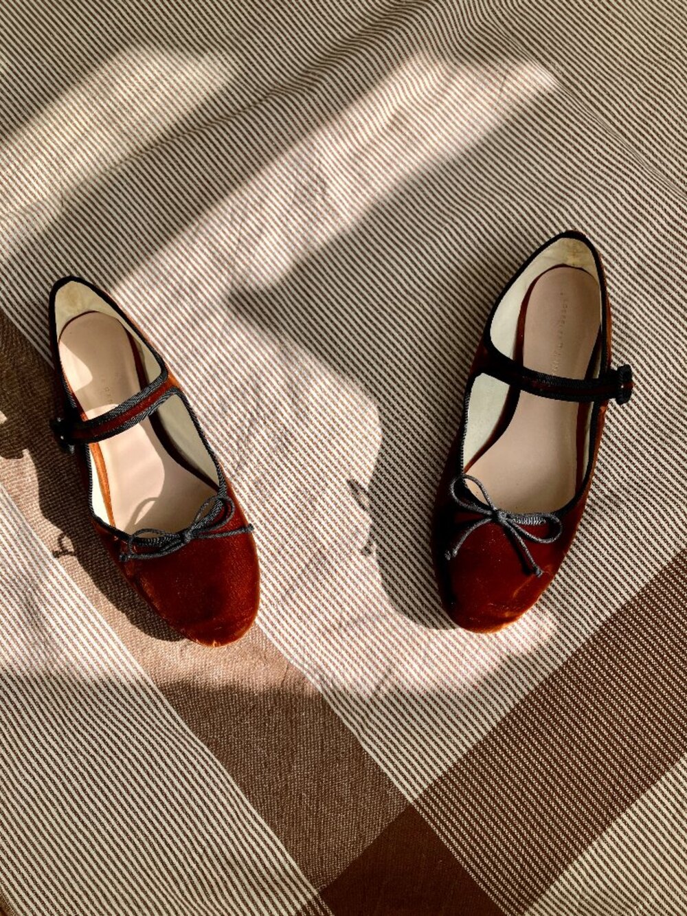 Loeffler Randall Chiara Velvet Mary Jane Ballet Flats 9.5